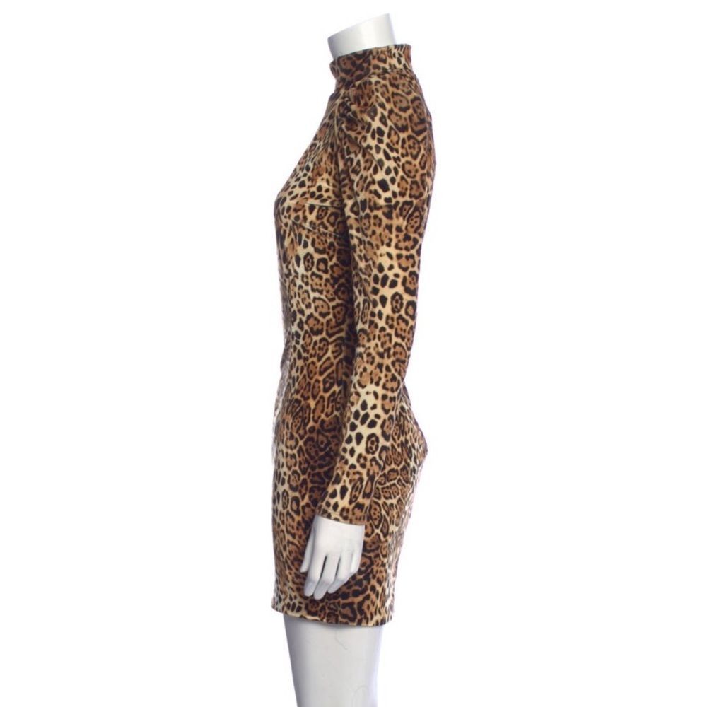 Sexy Generation Love Long Sleeve Leopard Print Adenline Dress Size XS New W/ Tag - Picture 2 of 6